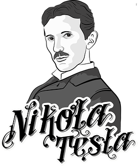 Vědec Nikola Tesla - ilustrační obrázek