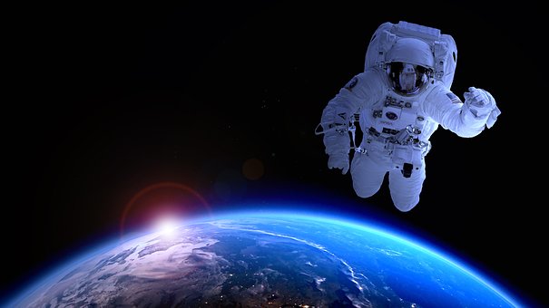 Kosmonaut - ilustrační obrázek