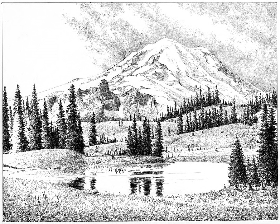 Mount Rainier - ilustrační obrázek