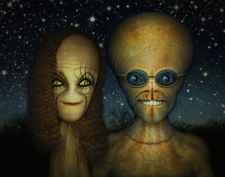 Mimozemský pár - ilustrační obrázek