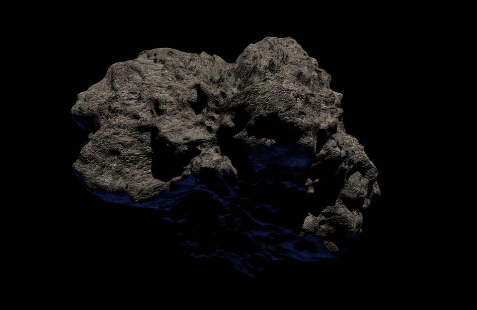 Asteroid - ilustrační obrázek